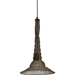 PTMD Ressa Brass antique iron hanging lamp long S