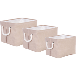 Beliani DARQAB - Mand-Beige-Polyester