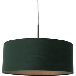 Hanglamp met groene velvet kap Steinhauer Sparkled Light Groen