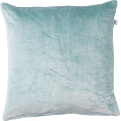 Dutch Decor CIDO - Kussenhoes velvet licht jade 45x45 cm - groen - Dutch Decor