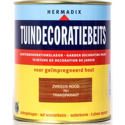 Tuindecoratiebeits 761 zweeds rood 750 ml - Hermadix