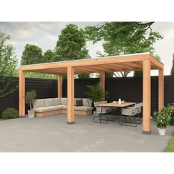 Douglas overkapping 600 x 300, zonder wanden, Westwood Modern