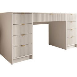 Meubella - Kaptafel Tavares 2 - Wit - 154 cm