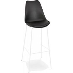 Designer barkruk LEMON 49x45x115 cm Zwart