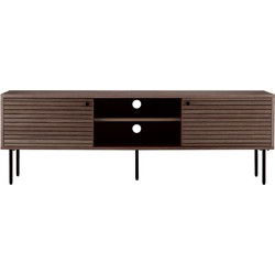 Tv-meubel Smoke Eiken Fineer - 150x40x50cm - 2 Deurs - Kyoto