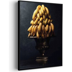 Muurwerken Akoestisch Schilderij - Tros Bananen Schaal - Geluidsdempend Wandpaneel - Wanddecoratie - Geluidsisolatie - PRO (AW 0.90) XL (86X120)
