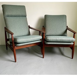 Pair of Lounge Chairs by Poul Volther