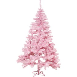 Kunst kerstboom/kunstboom roze 180 cm - Kunstkerstboom