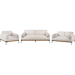 Beliani SKAVEN - Zitgroep-Beige-Polyester