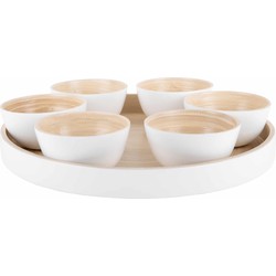 Schaal Tray Puro Rond - Wit - 32x32x6cm