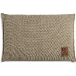 Knit Factory Zoë Sierkussen - Olive Mêlee - 60x40 cm - Inclusief kussenvulling