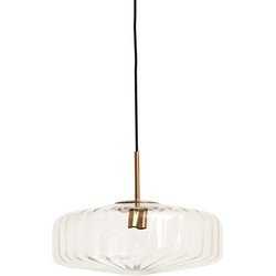 Light & Living - Hanglamp PLEAT - Ø40x17cm - Helder