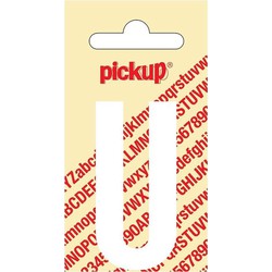 Plakletter Nobel Sticker witte letter U - Pickup