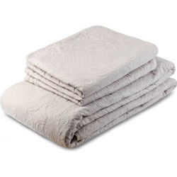 Zydante Home® Bedsprei Incl. 2 Hoezen -Beige Royal - 220x240 cm + 2 * 60x70 cm
