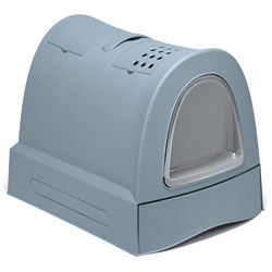IMAC KATTENBAK ZUMA 2ND LIFE MET SCHUIFLADE AVIO BLAUW 40X56X42,5 CM