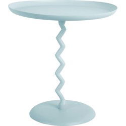 Bijzettafel Zig Zag - Zachtblauw - Ø40cm
