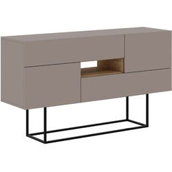 Buffetkast 2 Deuren 2 Laden 1 Nis L145 cm - Titan