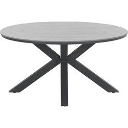 Edison tafel - rond - Ø148 cm - carbon black - grey teak Vironwood