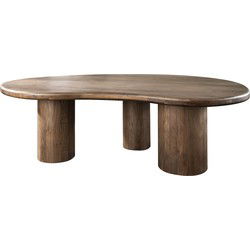 Eettafel - 240cm - Acaciahout - Bruin - Sculpture