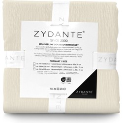 Mousseline Dekbedovertrekset Micro - Zand - 200x220 + 2*60x70 cm