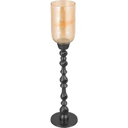 PTMD Windlicht Tracy - 22x22x98 cm - Glas - Champagne