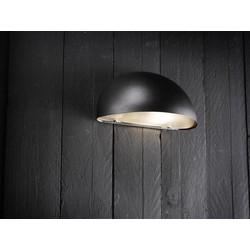 Wandlamp buiten koper-zwart-wit-gegalvaniseerd E14 200mm