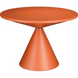 Mica Decorations Royale Bijzettafel - H42 x Ø60 cm - Metaal - Oranje