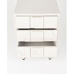 Housecraft Living Funk Bijzettafel/Nachtkastje/ Ladekastje Beige