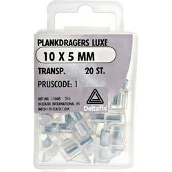 Plankdrager 10x5mm transp 20st