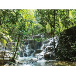 Waterval tredes 70x50cm Tuinschilderij