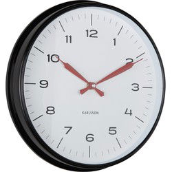 Wandklok Modern Factory - Mat zwart - Ø30cm