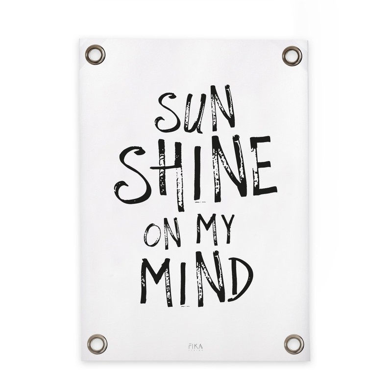 Tuinposter Sun shine on my mind (50x70cm) - 