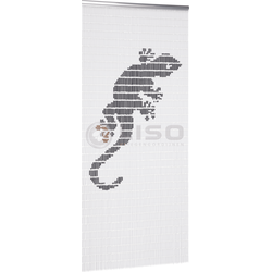 075 Vliegengordijn met Leguaan - kant en klaar 92 x 209