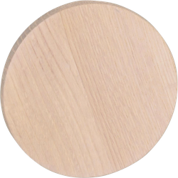 Milford eikenhouten wandknop whitewash - Ø 12 cm