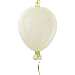 Clayre & Eef Decoratie Hanger Ballon Ø 7x14 cm Groen Glas