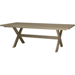 WOOOD Delta Picknicktafel Tuin - Aluminium - Groen/Zand - 75x220x105