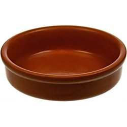 12x Creme brulee schaaltjes terracotta 12 cm - Serveerschalen