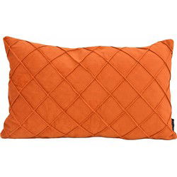 Velvet Cross Terracotta | 30 x 50 cm | Kussenhoes | Velvet/Polyester