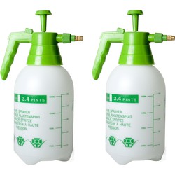 Set van 2x stuks drukspuit/plantensproeier 1,5 L - Drukspuiten