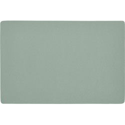 Zeller placemats - 1x - vegan leer - mintgroen - 45 x 30 cm - Placemats
