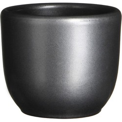 5 stuks - Bloempot Pot rond tusca 6.5 x 7.5 cm antraciet Mica