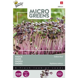 5 stuks - Microgreens Radijs (rood)