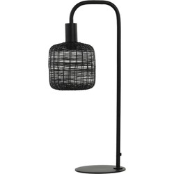 Light and Living tafellamp  - zwart - metaal - 1871012