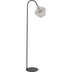 Light&living Vloerlamp 45x28x160 cm RAKEL mat zwart+smoke