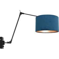 Moderne Wandlamp Luxora Blauw