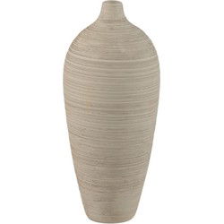 PTMD Vaas Cavinn - 15x15x35 cm - Keramiek - Beige