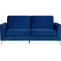 FENES II - Driezitsbank - Blauw - Fluweel