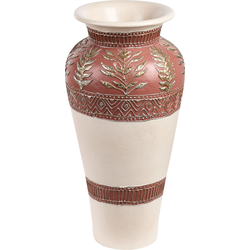 SEPUTIH - Decoratieve vaas - Goudbruin - Terracotta