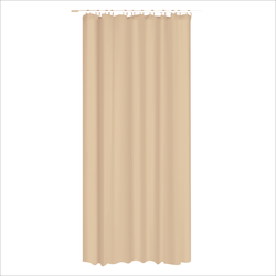 MARBEAUX Douchegordijn - Anti Schimmel - met Ringen - Beige - 180x200 cm - Polyester