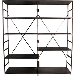 PTMD shop Furniture metal cabinet 6 Veneer shelves
